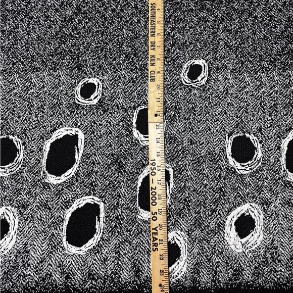 Spirit House black white  hole sweater one size M L XL Goth whimsical grunge - Picture 8 of 8